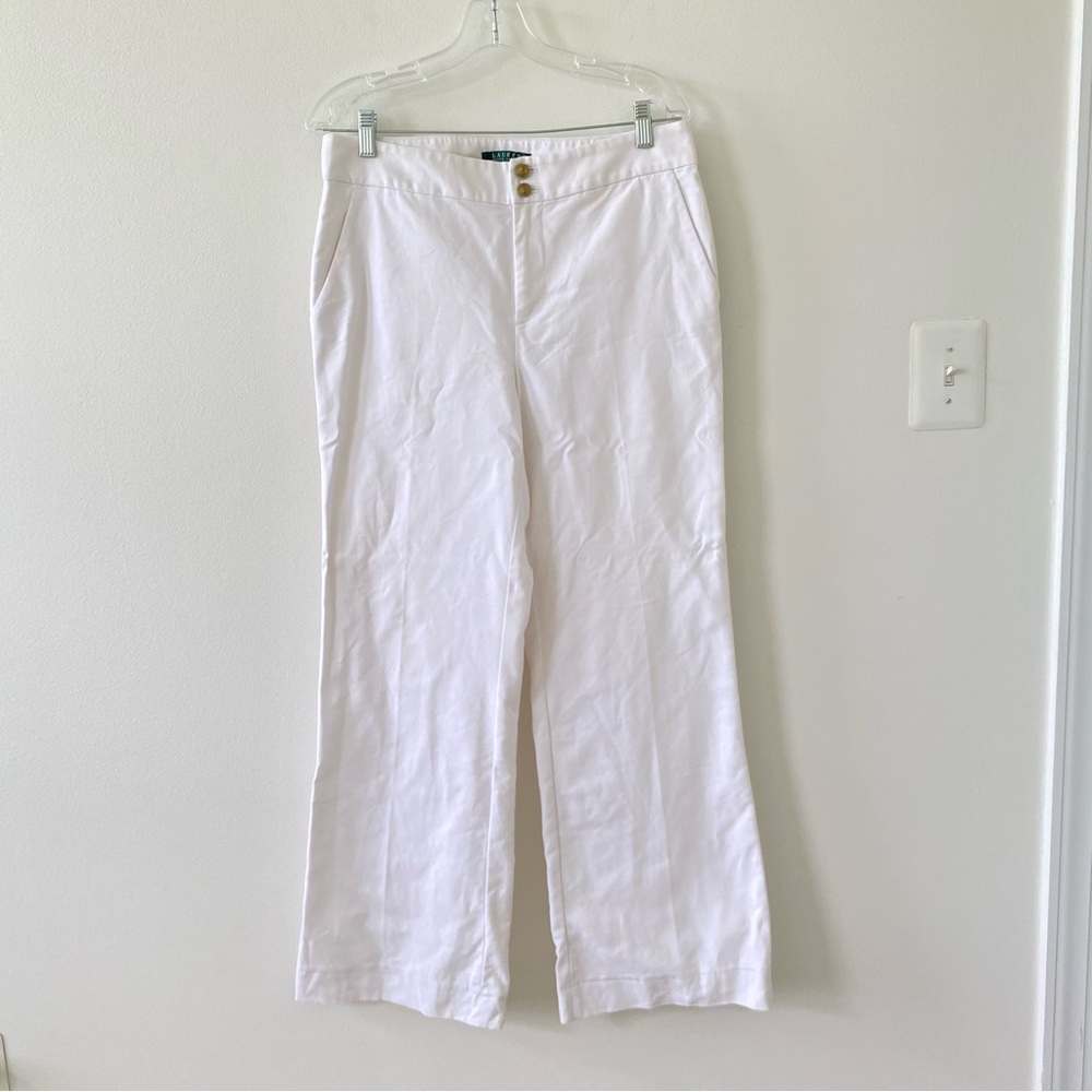 Lauren Ralph Lauren Women’s wide Leg White Pants